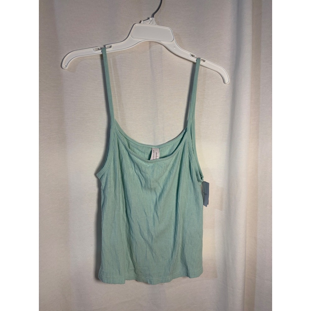 Auden Mint Green Ribbed Sleepwear Cami Tank Top XL NWT